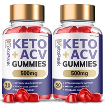 2 Pack KetoPeak Keto ACV Gummies Keto Peak Max Strength ACV Gummies - £55.52 GBP