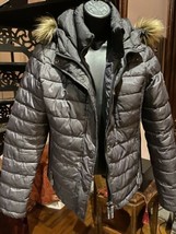 Super Dry Black Winter Hooded Coat - £59.79 GBP
