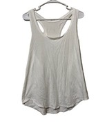 Lululemon White Racerback Tank Top - Sz XS/S Exercise Yoga Running Walking - $14.80