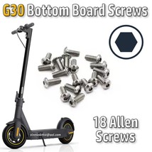 18x Bottom Board Screws Ninebot Max G30 Series Scooter Battery Compartme... - $74.00 MXN