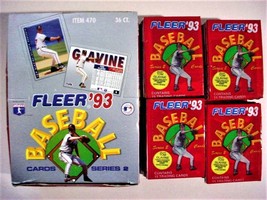 (28) Unopened 1993 Fleer Baseball Series 2 packs-15/pack-420 total - £20.85 GBP