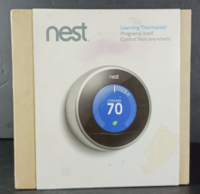 NEST T200577 Learning THERMOSTAT 2nd Generation With Backplate Hardware ... - $34.64