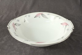 Vintage China SERENADE Pattern Narumi Japan Pink Gray Leaf Round Vegetab... - £13.97 GBP