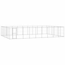 Outdoor Dog Kennel Galvanised Steel 65.34 m² - £605.48 GBP