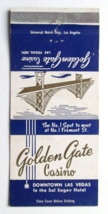 Golden Gate Casino - Las Vegas, Nevada 30 Strike Matchbook Cover Sal Sagev Hotel - £1.37 GBP