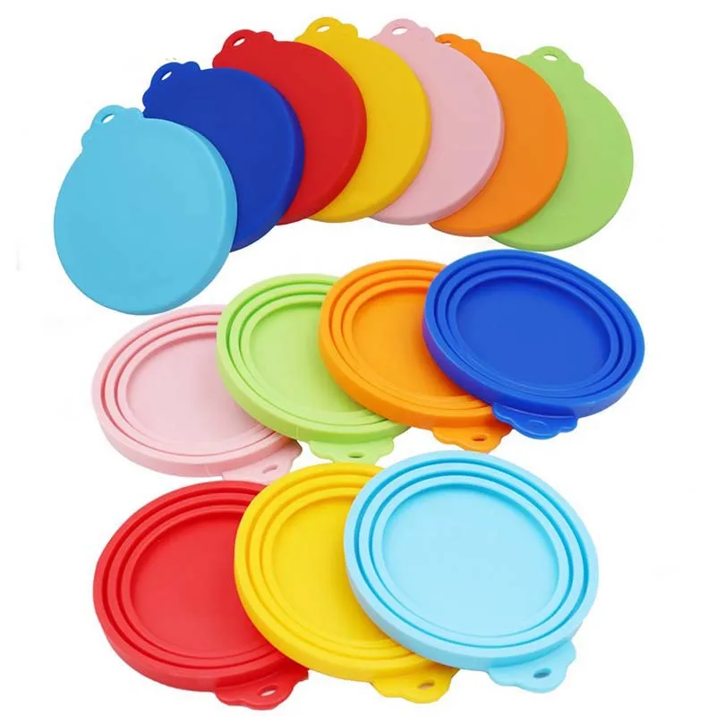 House Home 3 In 1 Reusable Pet Food Can Silicone Cover Food Storage Keep Fresh T - £20.08 GBP