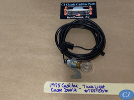 OEM 75 Cadillac Deville DECK LID TRUNK LIGHT LAMP **TESTED** - £59.65 GBP