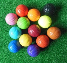 12pcs one dozen golf ball for mini course or regular  game assorted colors ! - £29.83 GBP