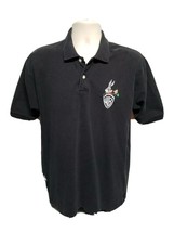 Vintage 1991 Warner Bros Studio Store Bugs Bunny Mens Large Black Polo Shirt - £20.90 GBP