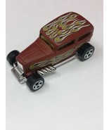 HOT WHEELS 2001 MIDNIGHT OTTO BROWN WITH FLAMES Maylasia Loose - £8.52 GBP