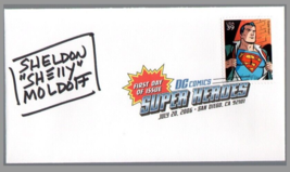 Sheldon Moldoff Signed Golden Age Superman Dc Comic Super Heroes Usps Fdi Stamp - £78.20 GBP