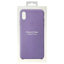 Genuine Original Apple Leather Case Cover For iPhone XS Max - Lilac MVH0... - $5.93