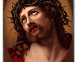 Jesus Christ With Crown of Thorns Painting By Guido Reni UNP DB Postcard Z6 - $8.86