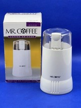 Mr. Coffee Electric Blade Coffee Bean Grinder White Model IDS55 Vintage - £15.26 GBP