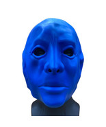 2007 Disguise Rubber Latex Blue Face Halloween Man Mask Masculine - $44.54