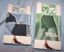 2 Factory Sealed VHS Tapes-Winson Pilates-Bun &amp; Thigh, Accelerated Sculpturing - £11.00 GBP