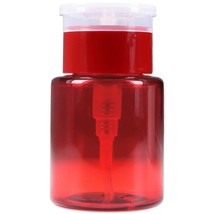 3Oz Red Plastic Push Down Liquid Pump Dispenser Bottle With Flip Top Cap - £10.47 GBP