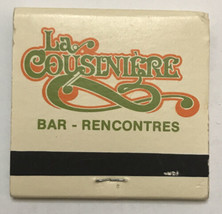 Matchbook La Cousiniere Bar AU Cousin Germany Restaurant Rencontres - $4.36