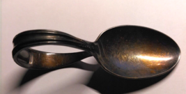 Vintage Old Holmes &amp; Edwards IS Silverplate Curved Handle Baby Spoon Ute... - £21.01 GBP