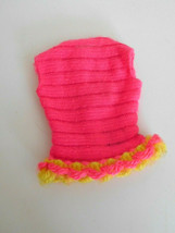 Vintage 1968 Talking Barbie Tagged Hot Pink Swim Suit Knit Top - £10.16 GBP