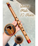  Quena Bamboo Flute, 10 Holes, Made From A Leading Artisan, Best Quality  - $55.00
