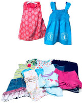 Baby Girls Size 12M Spring Summer Mixed Brands 14 Piece Beachy Boho Clothing Lot - £14.88 GBP