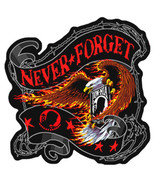 POW MIA NEVER FORGET EMBRODIERED PATCH P3000  biker new bikers novelty p... - $5.65