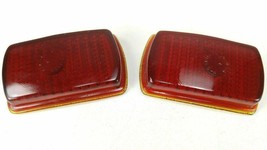 1939 1940 Pair Red Plymouth Glass Tail Light Lenses KD 279 New W/Out Boxes  B6G3 - £31.06 GBP