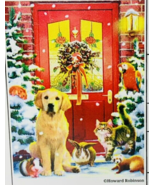 Nautilus Wooden Puzzle Christmas Welcome Dog Cat Bunny Pets 51 pc 9 whim... - £17.02 GBP