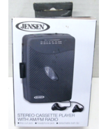 Jensen SCR-75 Personal Stereo Cassette Player - AM/FM Radio W/Earbuds in... - $18.99