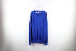 Burberry Brit Mens Size 2XL XXL Lightweight Cotton Knit Crewneck Sweater Blue - £94.39 GBP