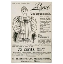 Burns Royal Undergarments Underwear 1897 Advertisement Victorian Fashion... - $368.12 MXN
