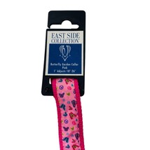 East Side Collection Butterfly Garden Collar Pink 1&quot; adjusts 18&quot;-26&quot; - £13.30 GBP