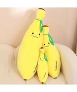 Cartoon Smile Banana Plush Toy Pillow 40/60/80cm Soft Stuffed Fruit Cush... - £11.83 GBP+