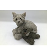 Second Nature Quarry Critters Cat Dog Figurine 2001 Cari &amp; Don 46482 3.5... - $271.09 MXN