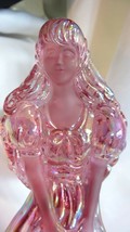 Fenton Art Glass Pink and Satin Southern Belle Doll Figurine - £114.90 GBP