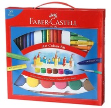 Kit Con 27 Unità Faber-Castell Arte Colore Pittura Pennello Studenti Scu... - £15.92 GBP