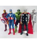 Marvel Titan Hero Lot 5 Action Figures 12 Inch Hasbro Hulk Thor Ultron I... - £34.80 GBP