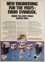 1979 Print Ad Evinrude Outboards 5 Models Shown New Engineering for the 80&#39;s - £11.86 GBP