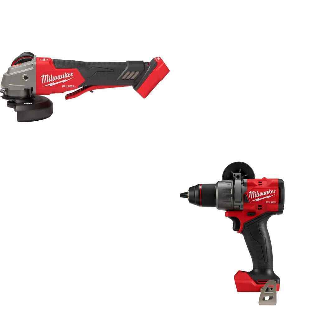 Milwaukee 2888-20 M18 FUEL Braking Grinder w/ FREE 2904-20 M18 FUEL Drill/Driver