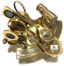 3&quot; Captain Brass SextaVintage Functional Marine Table Decorative Brass Sextant N - £39.11 GBP