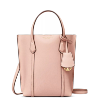 Tory Burch Perry Mini leather Crossbody Tote ~NWT~ Shell Pink - £196.73 GBP