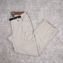 REI Pants Women Sz 10 Convertible Zip Off Switchback Belt Hiking Outdoor UPF 30 - £20.02 GBP