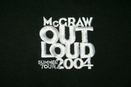 Tim Mcgraw 2004 Out Loud Summer Concert Tour Crew Only T-SHIRT M Country Music - £10.24 GBP