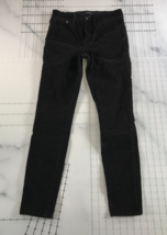 J. Crew Jeans Womens 28 Tall Black Skinny 9&quot; High-Rise Toothpick Cotton ... - £11.65 GBP