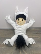 Where The Wild Things Are Max Puppet Plush Doll White Wolf Boy Terry Clo... - £15.25 GBP