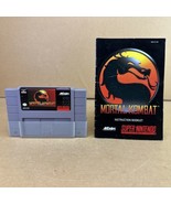 Mortal Kombat Super Nintendo SNES Cartridge, Manual, &amp; Sleeve - $34.17 CAD