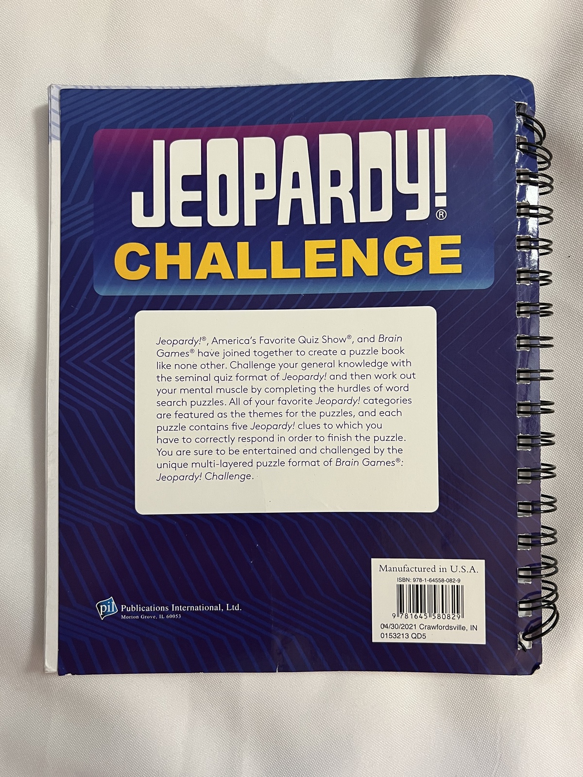 Brain Games Jeopardy! Challenge Clues & Responses and Word Searches Item image 2