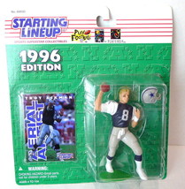 SLU TROY AIKMAN Action Figure &amp; Card Dallas Cowboys NFL Starting Lineup ... - $25.68