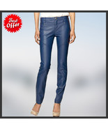 Women&#39;s Leather Pants Genuine Lambskin Leather Party Skinny Legging Trou... - $2,233.30 MXN